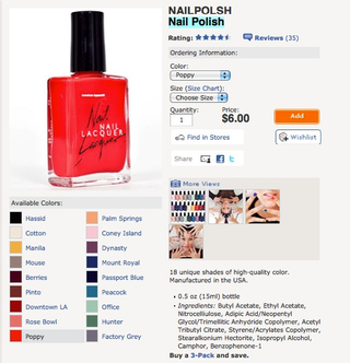 Illustration for article titled Does American Apparel's New Nail Polish Contain Hazardous Material? (Updated)